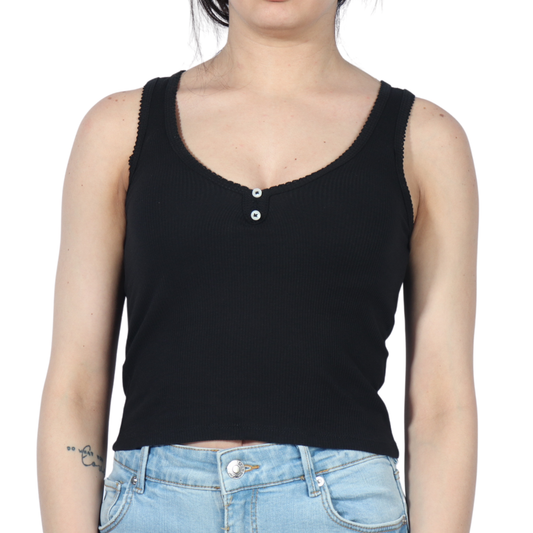 ALCOTT - Small Button Design Tank Top