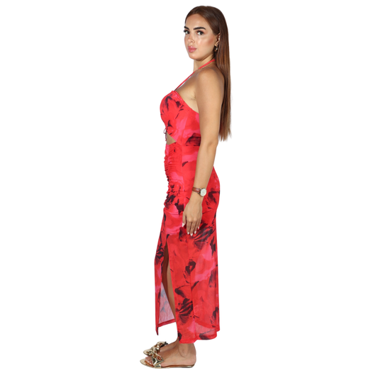 SHEIN - Floral Print Maxi Dress