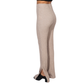 OXXO - High Rise Knitwear Pants with Cuff Detail