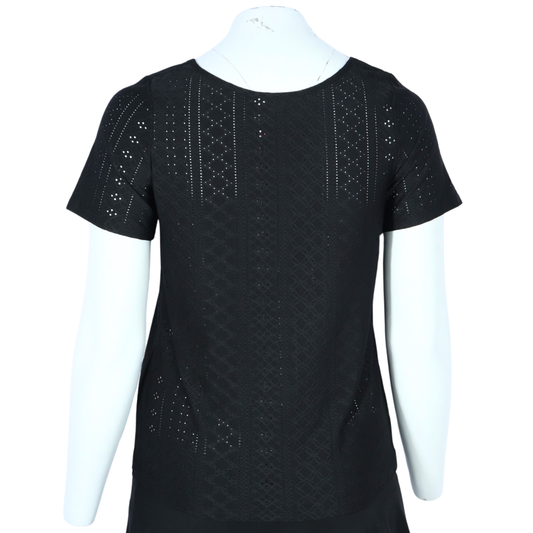 SHEIN - Lace design v neck t-shirt