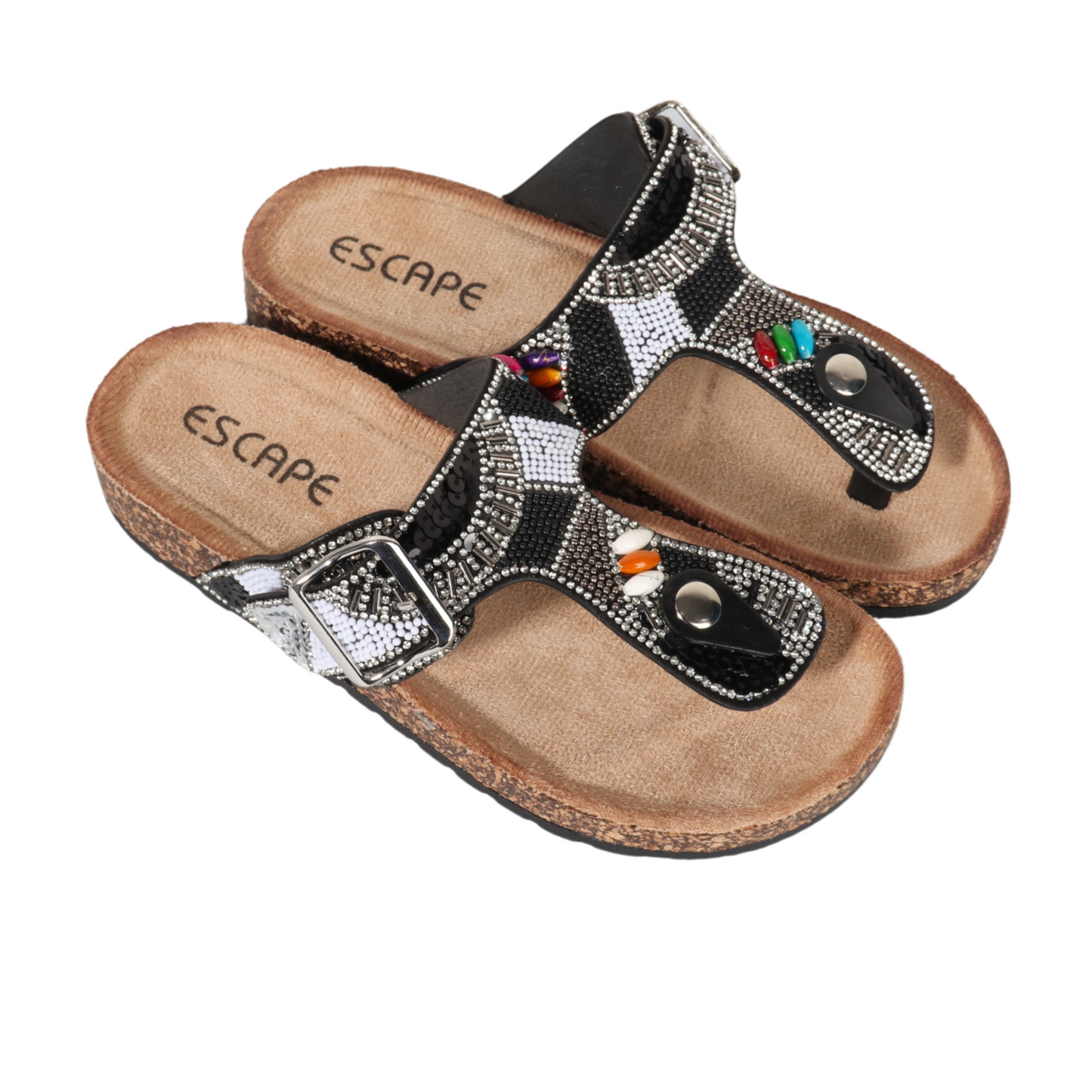 ESCAPE -  Rhinestone Sandals Elegant Slippers