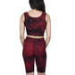 Marbled t-shirt shorts sports set