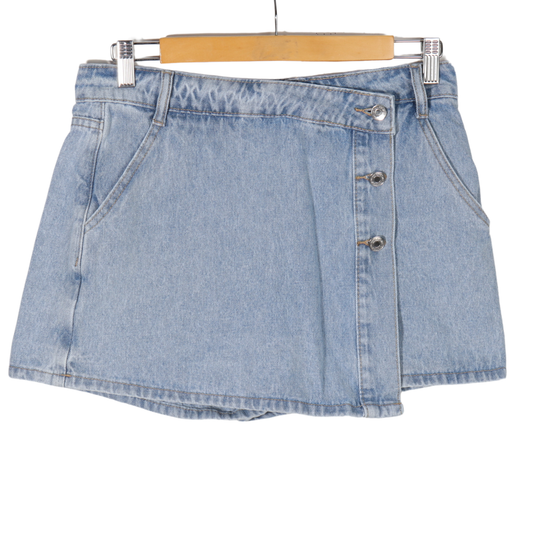 SHEIN -  Button Front Denim Skort