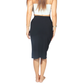 SHEIN - Solid Color Mid-Length Skirt