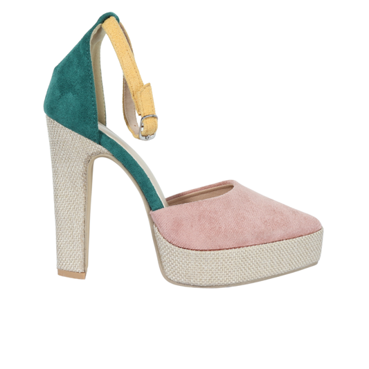 SHEIN - Point Toe Platform Chunky Heeled Pumps