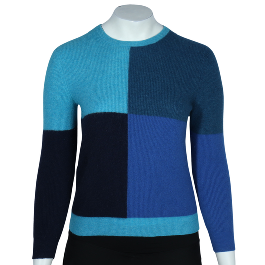 CLUB ROOM - Color block cashmere sweater