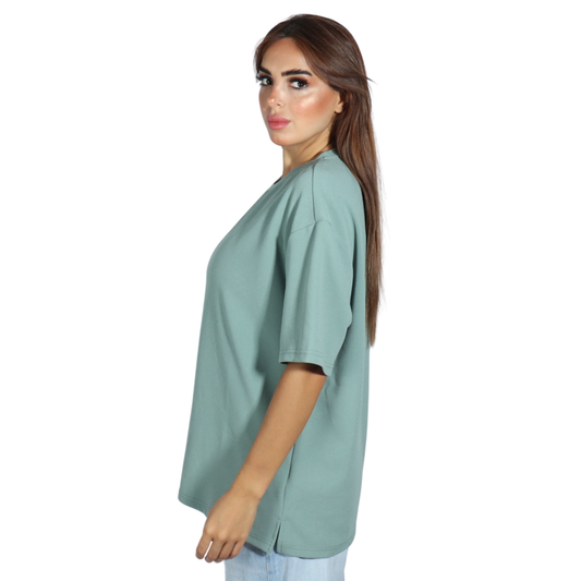 SHEIN - Solid Split Side T-shirt