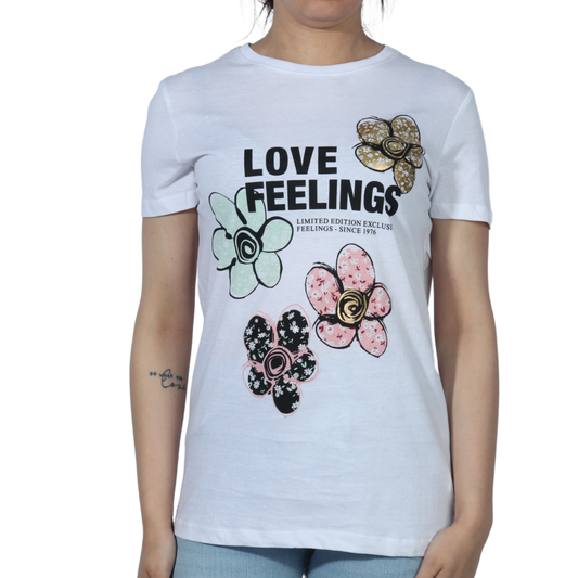ALCOTT - Flower Drawings Print T-Shirt