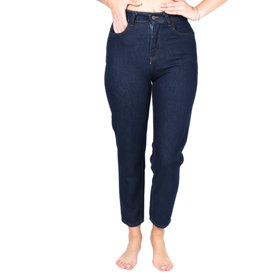 ETTOPARK - High Waist Sold Color Denim