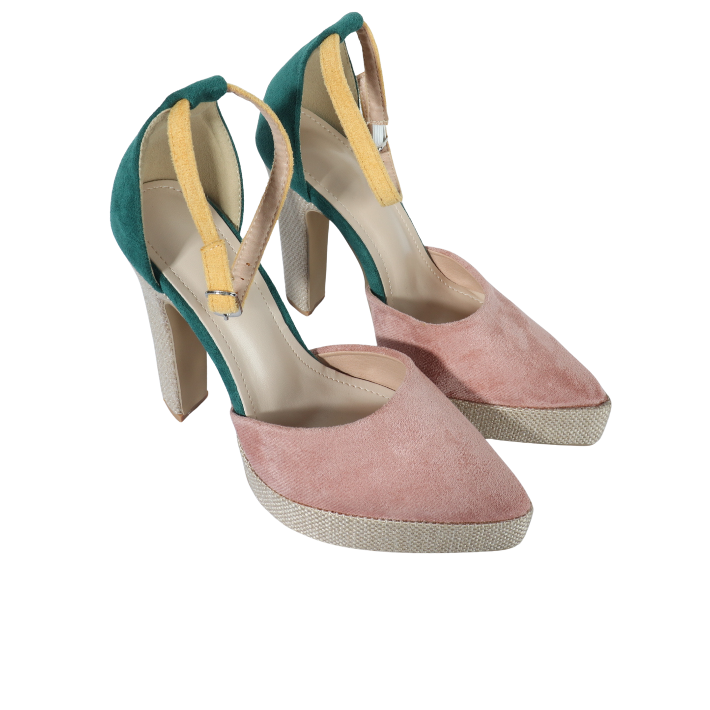 SHEIN - Point Toe Platform Chunky Heeled Pumps