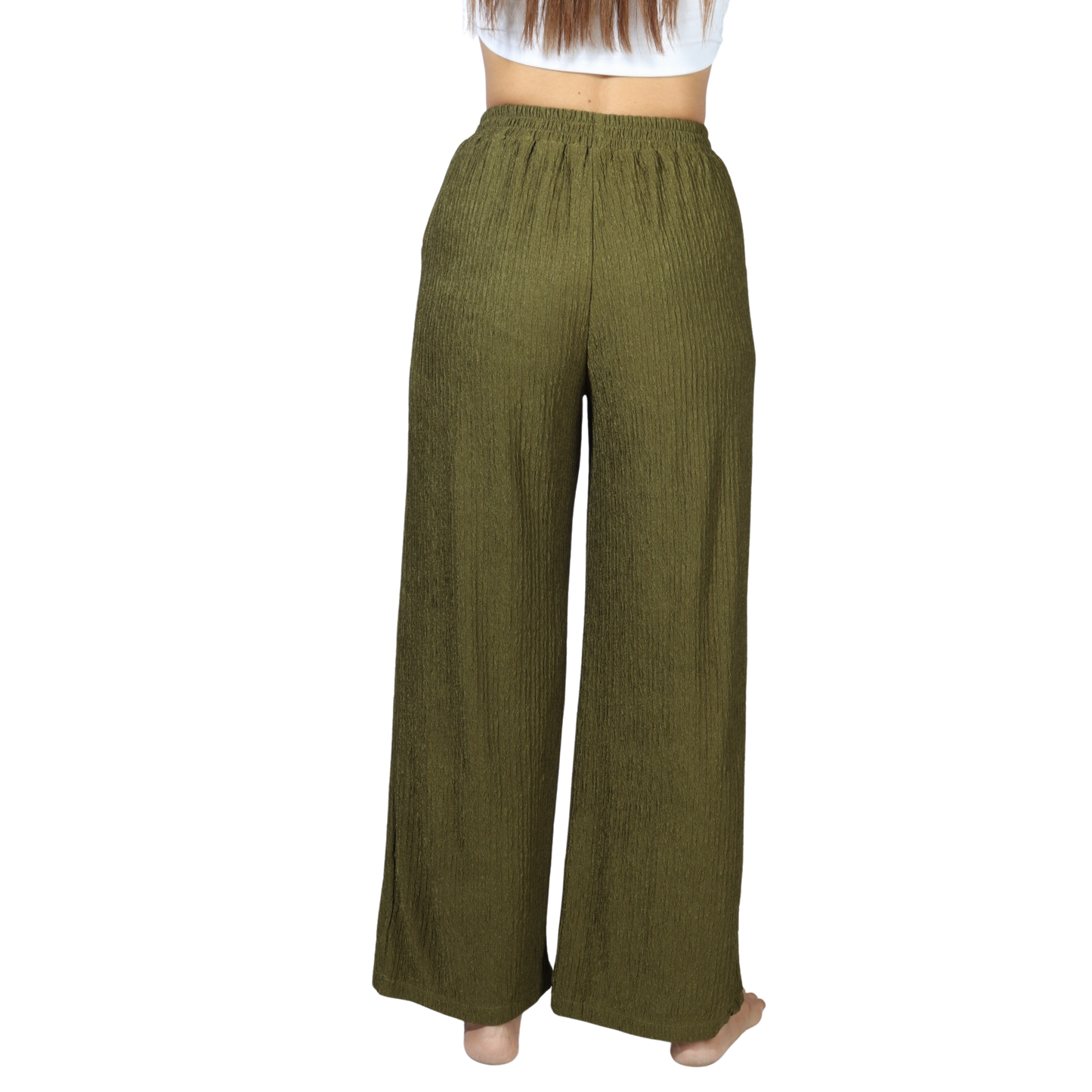 SHEIN - Pockets Elastic Waist Pant