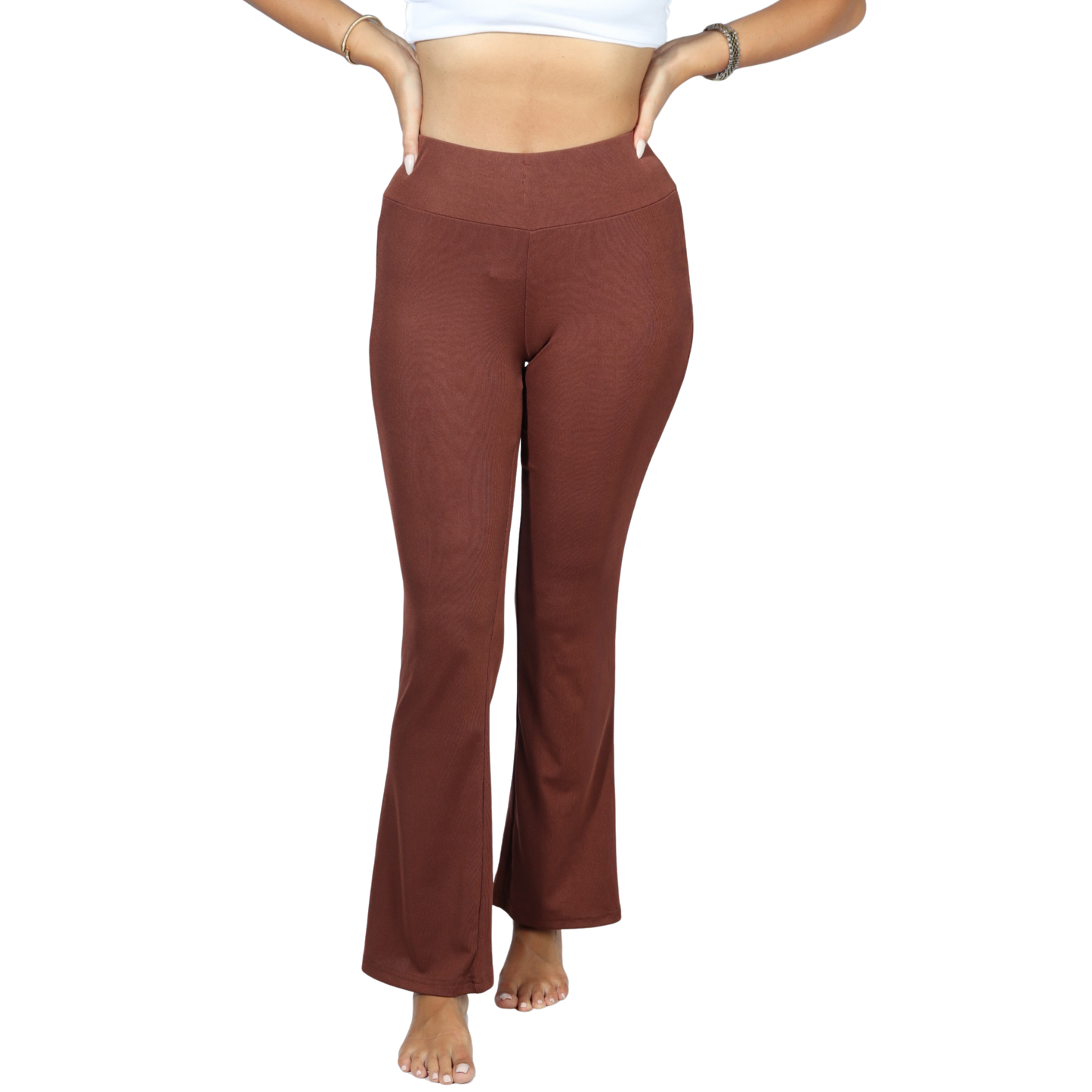 SHEIN - Solid Flare Leg Pants