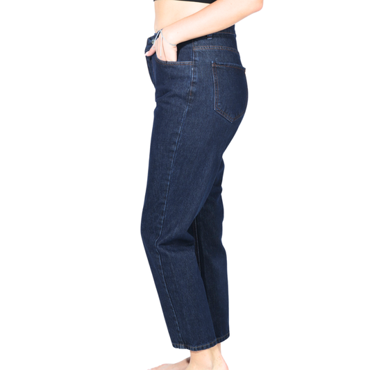 ETTOPARK - High Waist Sold Color Denim