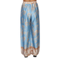 AYMEI - printed wide leg drawstring pants