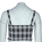 SELFIE - Plaid side zipper crop top