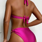 SHEIN - Twist Solid Color Bikini