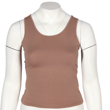 SHEIN - Cotton plain simple tank top