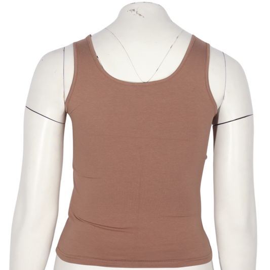 SHEIN - Cotton plain simple tank top