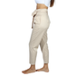 SHEIN - Belted Pants with Paperbag Ruffle Waist