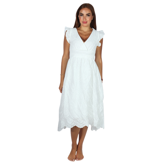 SHEIN - Scallop Trim A-line Dress