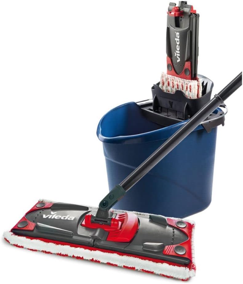 VILEDA -  ULTRAMAX 2-in-1 Floor Mop Complete Set, Mop with Handle