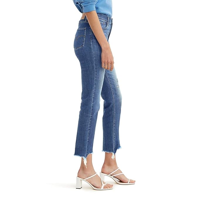 LEVI'S -  724 Straight-Leg Cropped Jeans