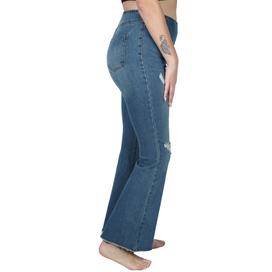 TINSELTOWN - Elastic waistband solid denim