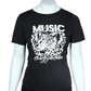 SHEIN -  Leopard Music Radio T-Shirt