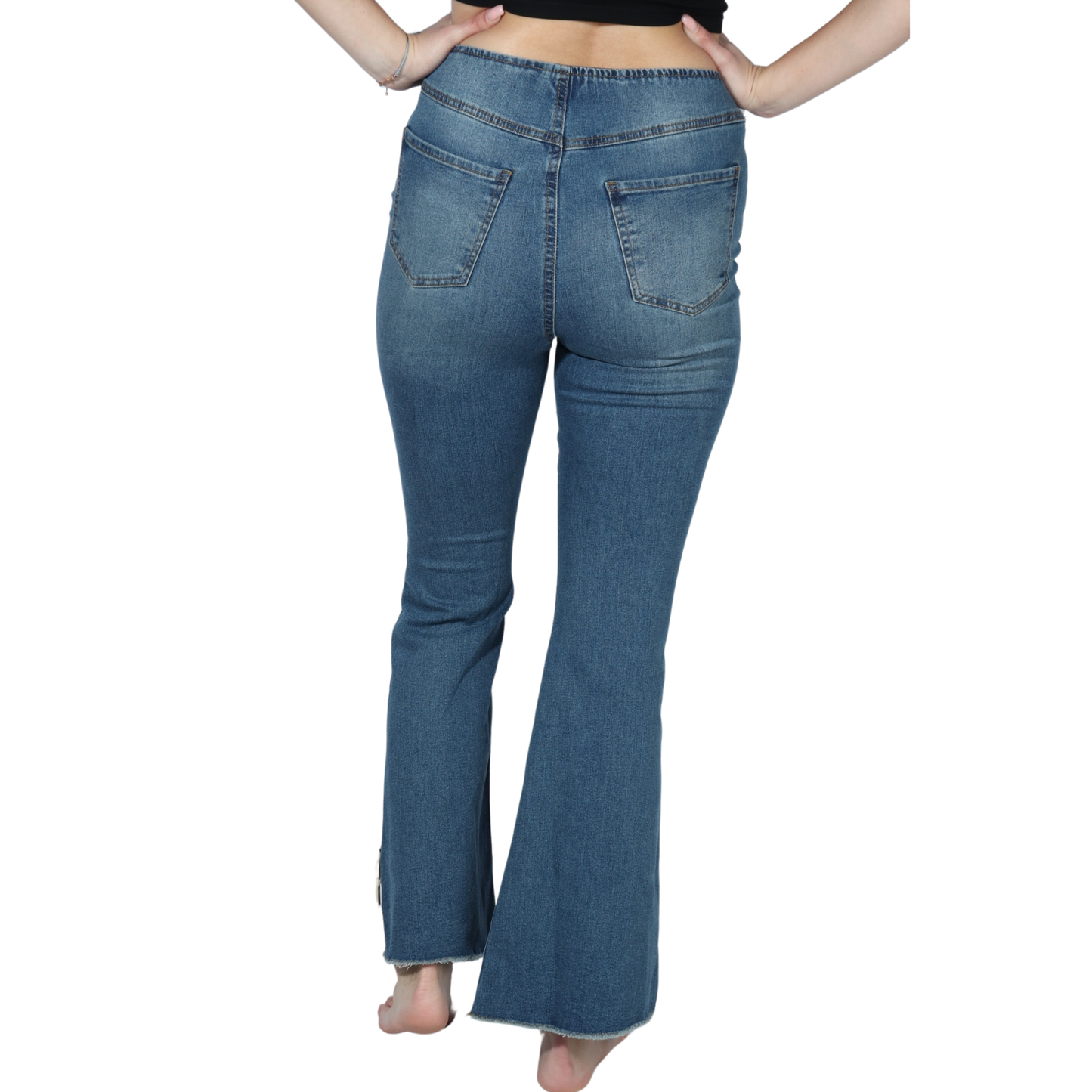 TINSELTOWN - Elastic waistband solid denim