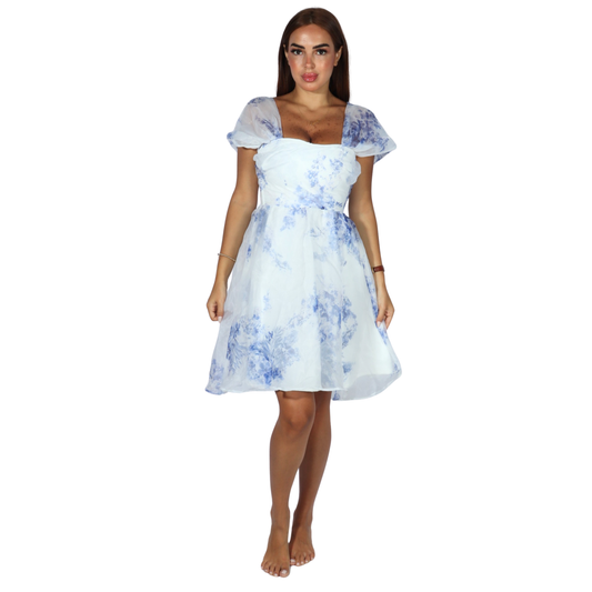 MOHITO - Floral Puff Casual Dress