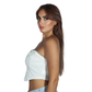 SHEIN - Plain Heart Neck Crop Top