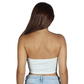 SHEIN - Plain Heart Neck Crop Top