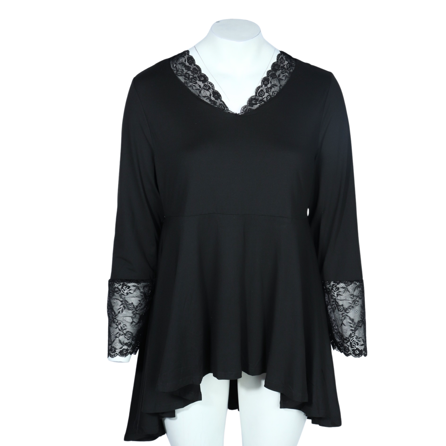 SHEIN - Lace design long sleeve top