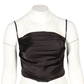 SHEIN - Spaghetti Straps Satin Crop Top