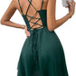 SHEIN - Lace Up Backless Cami Dress Summer Dress