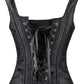 KIMRING  - Jacquard Shoulder Straps Tank Corset Bustiers
