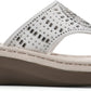 WHITE MOUNTAIN - Mini Wedge Flip Flop Sandal