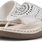 WHITE MOUNTAIN - Mini Wedge Flip Flop Sandal