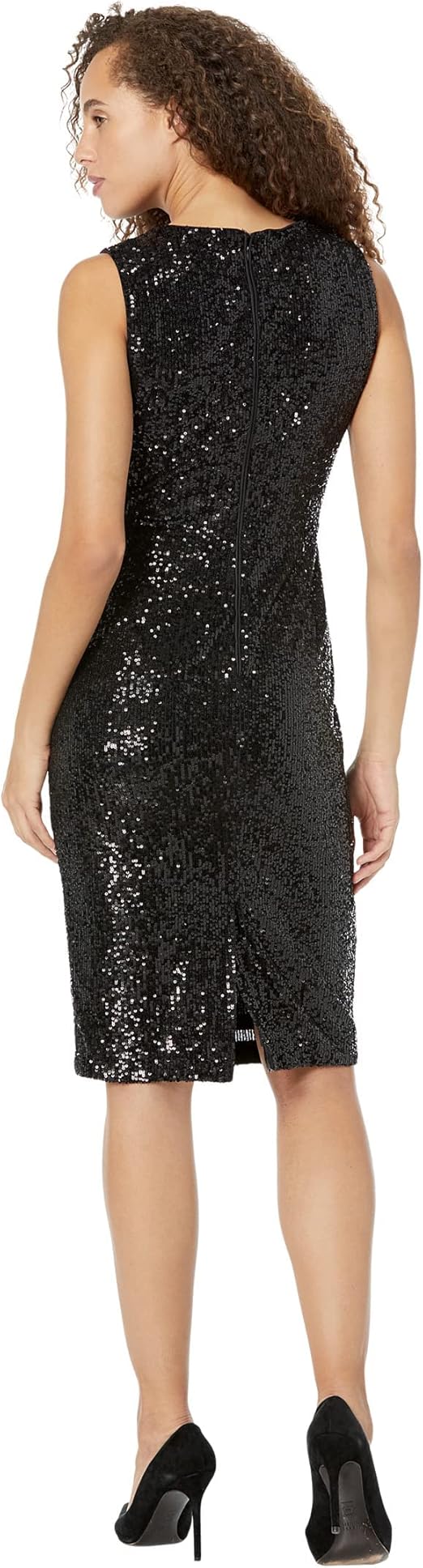 CALVIN KLEIN - Sequined Short Cocktail and Party Dress