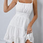 SHEIN - Solid Layered Hem Shirred Back Cami Dress