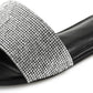 JOURNEE COLLECTION - Embellished Slip On Slide Sandals