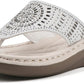 WHITE MOUNTAIN - Mini Wedge Flip Flop Sandal