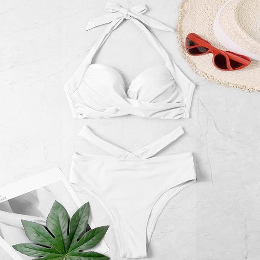 SHEIN - wide strap tummy control swimsuit