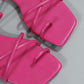 SHEIN - Square Head Flat Flip-flops Slipper