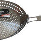 HOME DIVISION - Stainless Steel Grill Pan with Folding Handle Stainless Steel