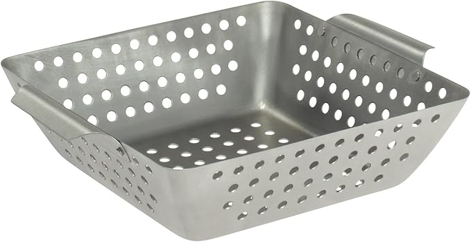 HOME IDEAS - Square Stainless-steel Grill Basket