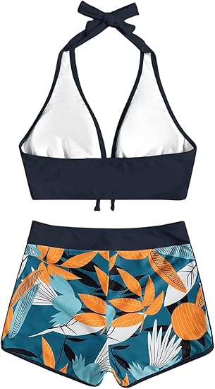 SHEIN -  High Waisted Tropical Print