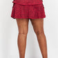IDEOLOGY - Cheetah Print Active Skort Cheetah Berry