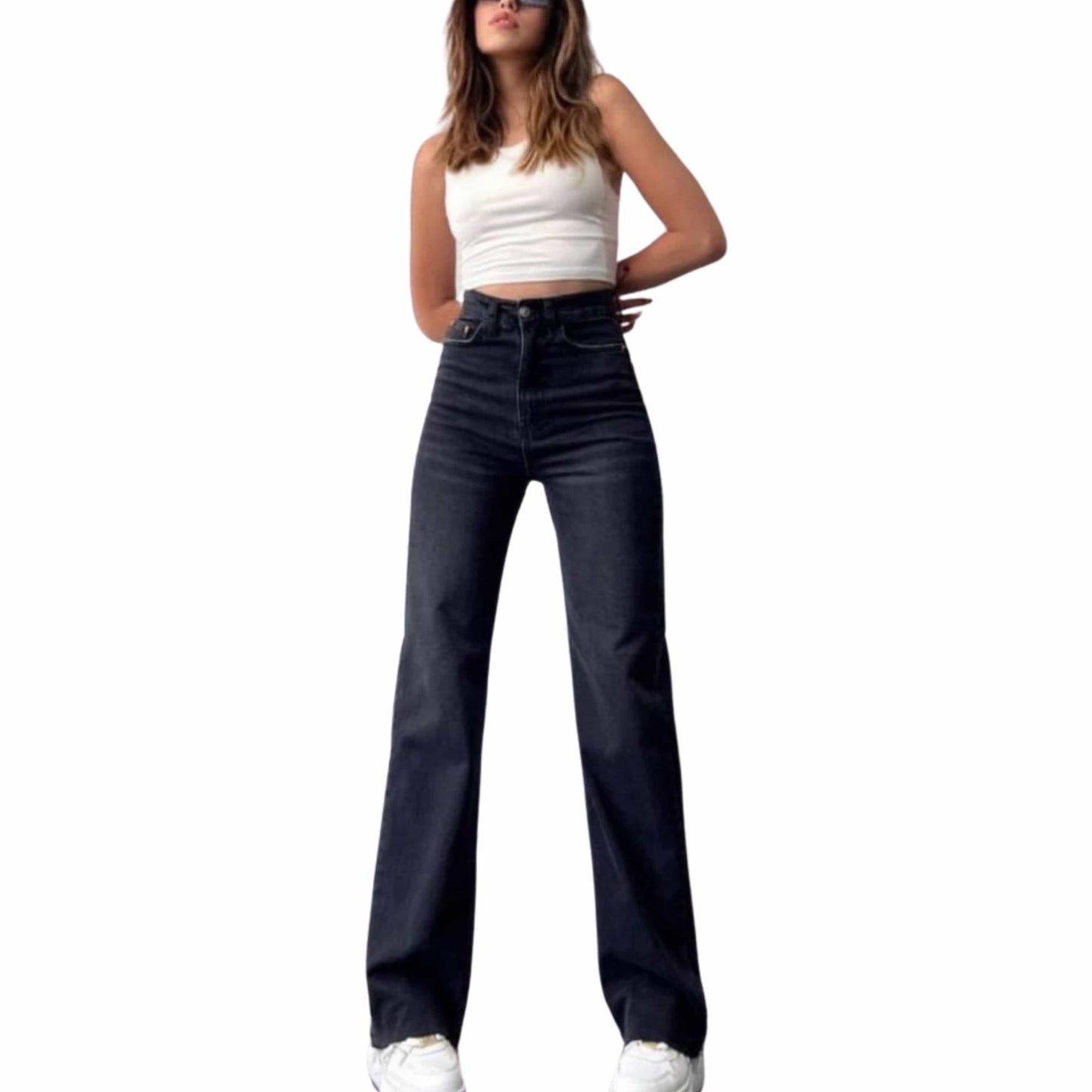 777 PLUS DENIM Womens Bottoms 777 PLUS DENIM - Belt Loops Denim