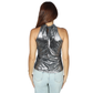 SHEIN - Allurite Keyhole Back Halter Top
